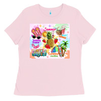 Bubblegum Pink summer beach Ladies Tee - TumblerDesignByShophia