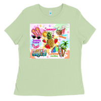 Matcha summer beach Ladies Tee - TumblerDesignByShophia