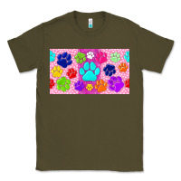 Army Green paw print Classic Tee - TumblerDesignByShophia