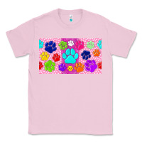 Bubblegum Pink paw print Classic Tee - TumblerDesignByShophia