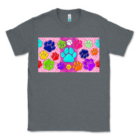 Charcoal Heather paw print Classic Tee - TumblerDesignByShophia