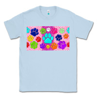 Dusty Blue paw print Classic Tee - TumblerDesignByShophia
