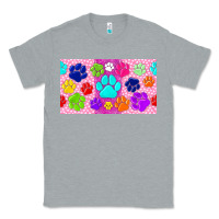Heather Grey paw print Classic Tee - TumblerDesignByShophia