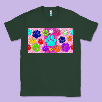 Paw Print Classic Tee Designed By Tumblerdesignbyshophia