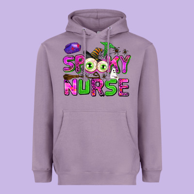 Spooky Nurse Heavyweight Hoodie Designed By Adodesignshop