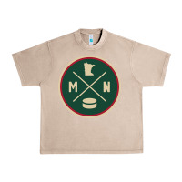 French Oak Classic Minnesota Hockey MN Outline Pullover Hoodie Urban Heavy Tee - maiPhamDesign