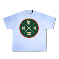 Classic Minnesota Hockey Mn Outline Pullover Hoodie Urban Heavy Tee | Teevron