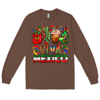 Chestnut Viva Mexico Coffee Cups With Cactus And Tequila Long Sleeve Tee - FaDigitalArtStudio