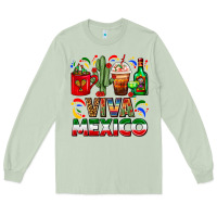 Matcha Viva Mexico Coffee Cups With Cactus And Tequila Long Sleeve Tee - FaDigitalArtStudio