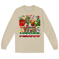 Mushroom Viva Mexico Coffee Cups With Cactus And Tequila Long Sleeve Tee - FaDigitalArtStudio
