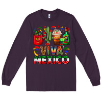 Plum Viva Mexico Coffee Cups With Cactus And Tequila Long Sleeve Tee - FaDigitalArtStudio