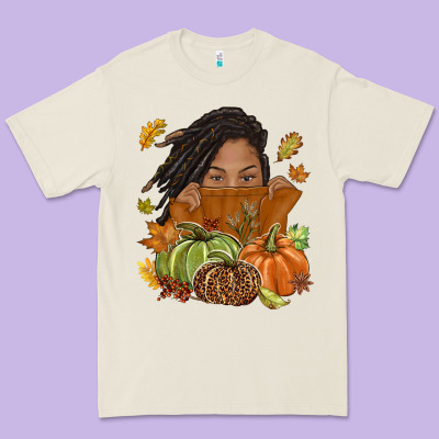 Fall With Black Girl Premium Tee Designed By Nancycooperartshop