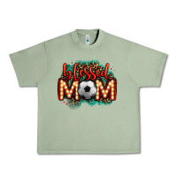 Oil Green blessed soccer mom lightbulb letters Urban Heavy Tee - OliviaCreatesArt