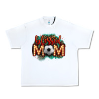 White blessed soccer mom lightbulb letters Urban Heavy Tee - OliviaCreatesArt