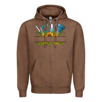 Chestnut customize nail tools with sunflower Zipper Hoodie - BarkalooDesign