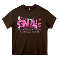Chocolate Brown cna s make the world go around and everyone knows Heavy Core Tee - texasbilliewilder