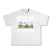 Lunar Rock Athens Greece City Trip Skyline Map Travel Urban Heavy Tee - maiPhamDesign