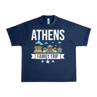 Navy Athens Greece City Trip Skyline Map Travel Urban Heavy Tee - maiPhamDesign