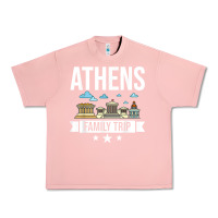 Salmon Athens Greece City Trip Skyline Map Travel Urban Heavy Tee - maiPhamDesign