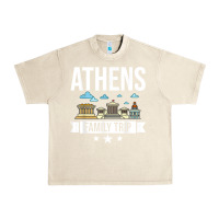 Sandshell Athens Greece City Trip Skyline Map Travel Urban Heavy Tee - maiPhamDesign