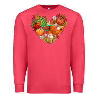 Cardinal pumpkin and latte with fall Premium Sweatshirt - AdoDesignShop