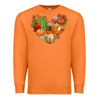 Carrot pumpkin and latte with fall Premium Sweatshirt - AdoDesignShop