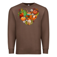 Chestnut pumpkin and latte with fall Premium Sweatshirt - AdoDesignShop