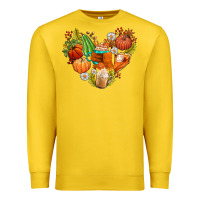 Lemon pumpkin and latte with fall Premium Sweatshirt - AdoDesignShop