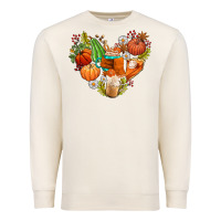 Sandshell pumpkin and latte with fall Premium Sweatshirt - AdoDesignShop