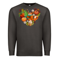 Smoke pumpkin and latte with fall Premium Sweatshirt - AdoDesignShop