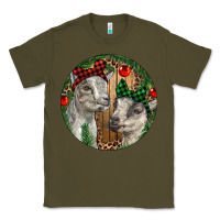 Army Green Baby Goats Christmas Classic Tee - RanaPortraitStore