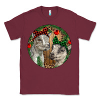 Burgundy Baby Goats Christmas Classic Tee - RanaPortraitStore