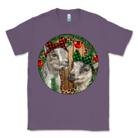 Lavender Baby Goats Christmas Classic Tee - RanaPortraitStore