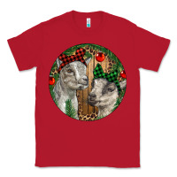 Red Baby Goats Christmas Classic Tee - RanaPortraitStore