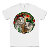 White Baby Goats Christmas Classic Tee - RanaPortraitStore