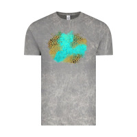 Cloud Rock turquoise leopard patch Vintage Tee - Jasminsmagicworld