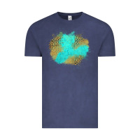 Vintage Denim turquoise leopard patch Vintage Tee - Jasminsmagicworld