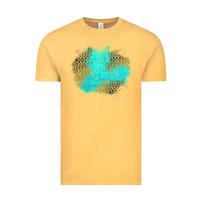 Turquoise Leopard Patch Vintage Tee by Jasminsmagicworld | Teevron