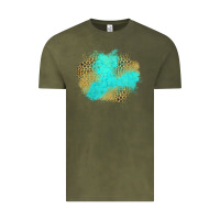 Vintage Olive turquoise leopard patch Vintage Tee - Jasminsmagicworld