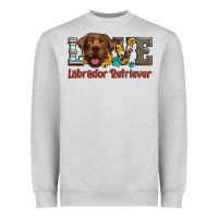 Love Labrador Retriever Heavyweight Sweatshirt | Teevron