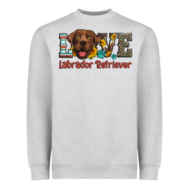 Love Labrador Retriever Heavyweight Sweatshirt by Artiststas | Teevron