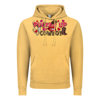 Vintage Mustard Pucker Up Cowboy Valentine's Day Vintage Hoodie - FaDigitalArtStudio