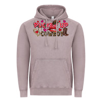 Vintage Zinc Pucker Up Cowboy Valentine's Day Vintage Hoodie - FaDigitalArtStudio