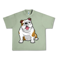 Oil Green ENGLISH BULLDOGS Awesome Funny Bulldog Pups Dogs Urban Heavy Tee - maiPhamDesign