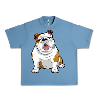 Pebble Blue ENGLISH BULLDOGS Awesome Funny Bulldog Pups Dogs Urban Heavy Tee - maiPhamDesign
