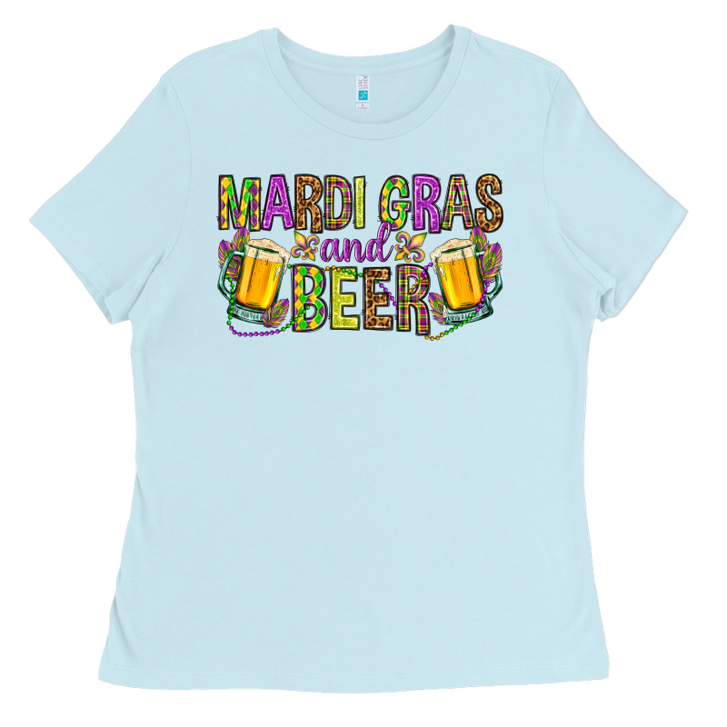 Mardi Gras And Beer Ladies Tee by HowdyJamesFarm | Teevron