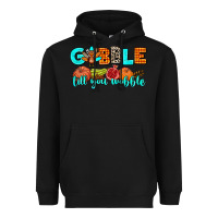 Black gobble till you wobble Heavyweight Hoodie - AdoDesignShop