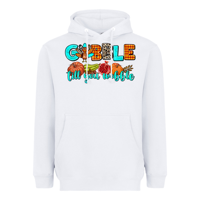 Gobble Till You Wobble Heavyweight Hoodie by AdoDesignShop | Teevron