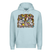 Blue Mist Happy Easter Premium Hoodie - CowhideDigitalArt