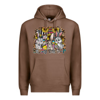 Chestnut Happy Easter Premium Hoodie - CowhideDigitalArt